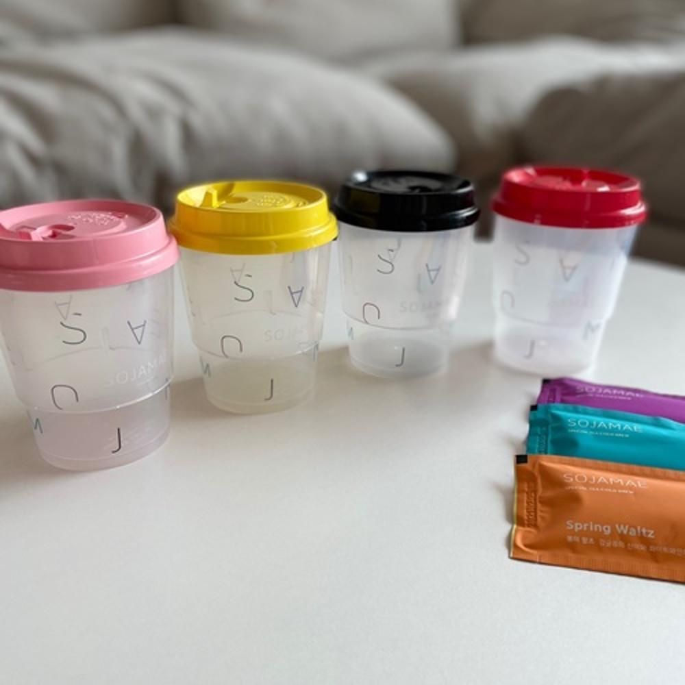 소자매커피로고컵 BPA FREE 리유저블 냉온 컵  (340ml)