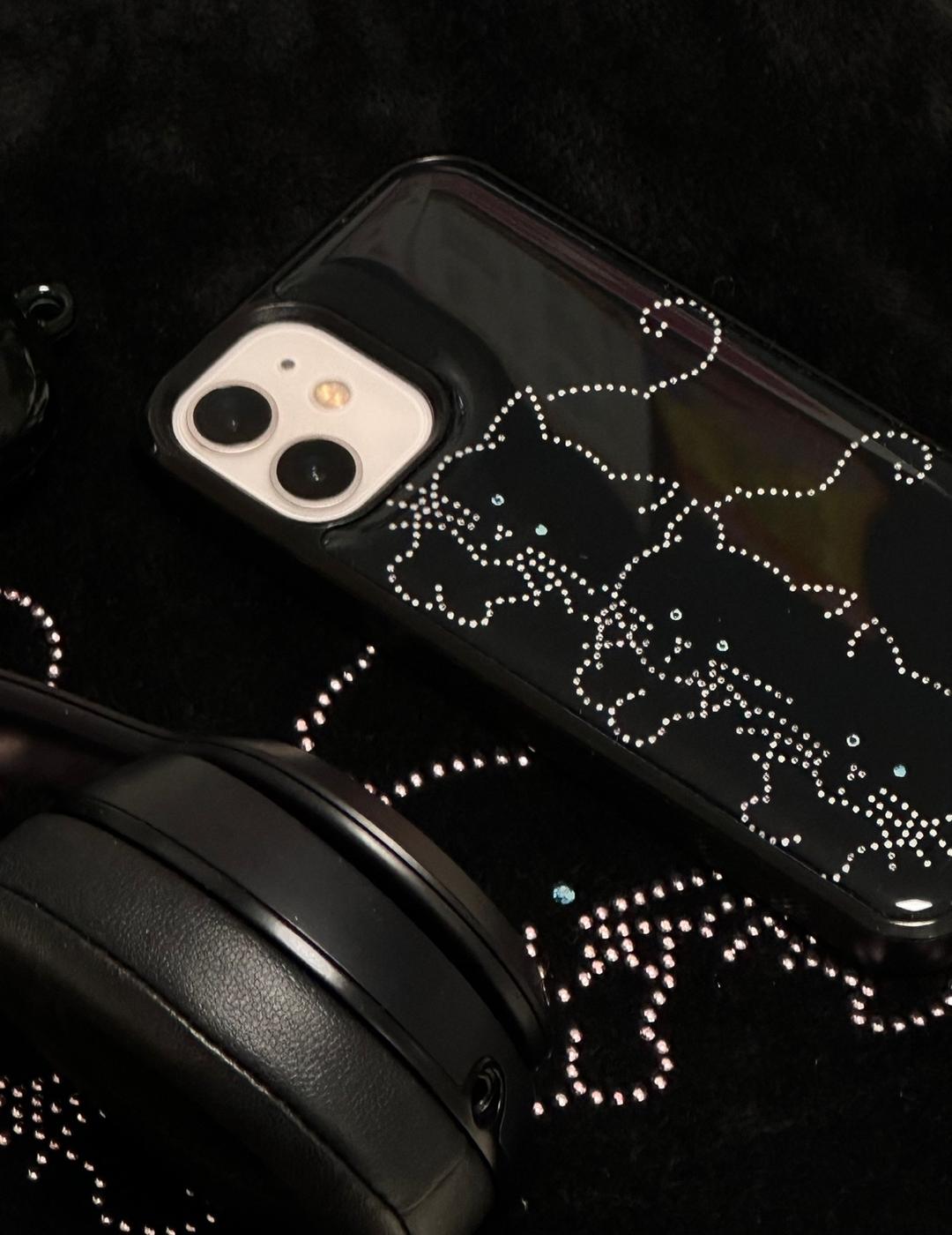kitty cubic epoxy phone case