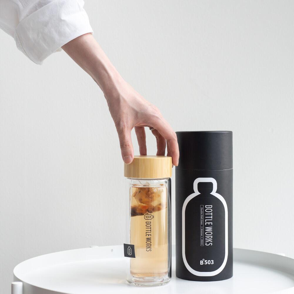 이중유리 티 텀블러 350ml B503