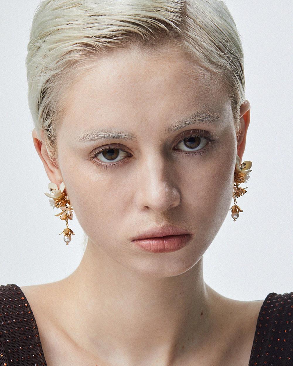 Floret Mini Earrings Gold