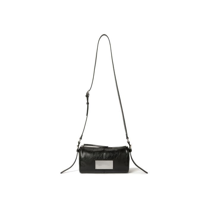 BUCKLE STRAP TWO WAY MINI BAG IN BLACK
