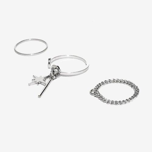 Twinkle Star Layard Ring 3Set  / 트윙클 스타 반지 3세트