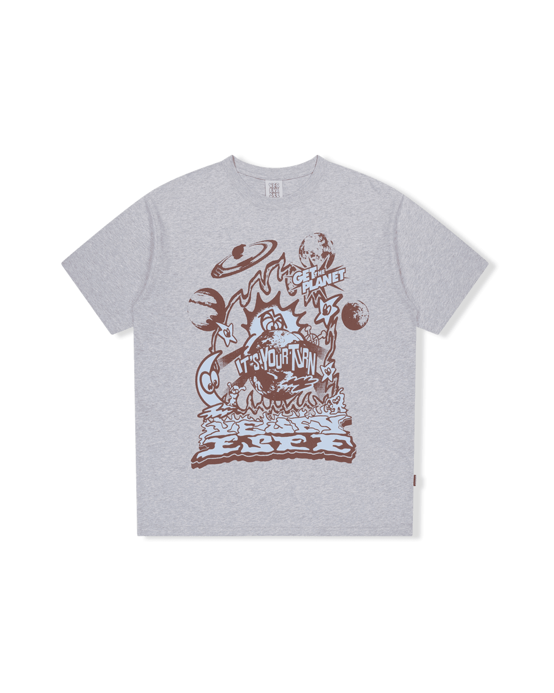 Y.E.S Planet Tee Grey