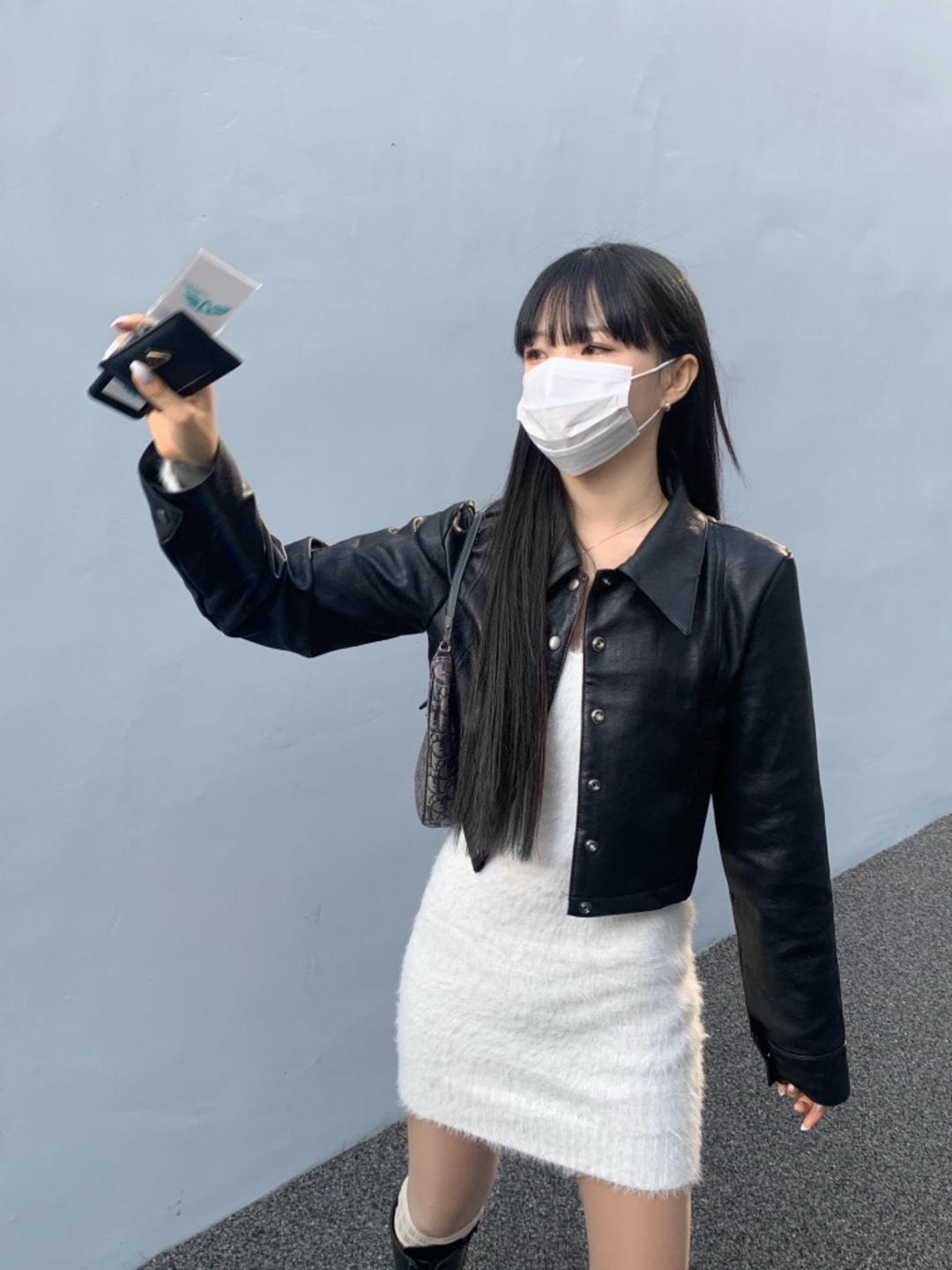 Soap leather jacket