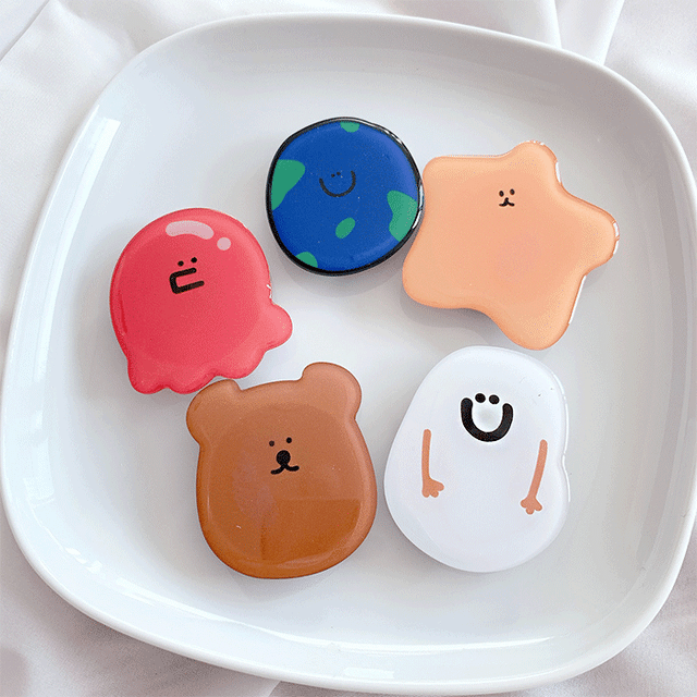 [2+1/무배] 귀염 터지는 하트 캐릭터 그립톡 모음