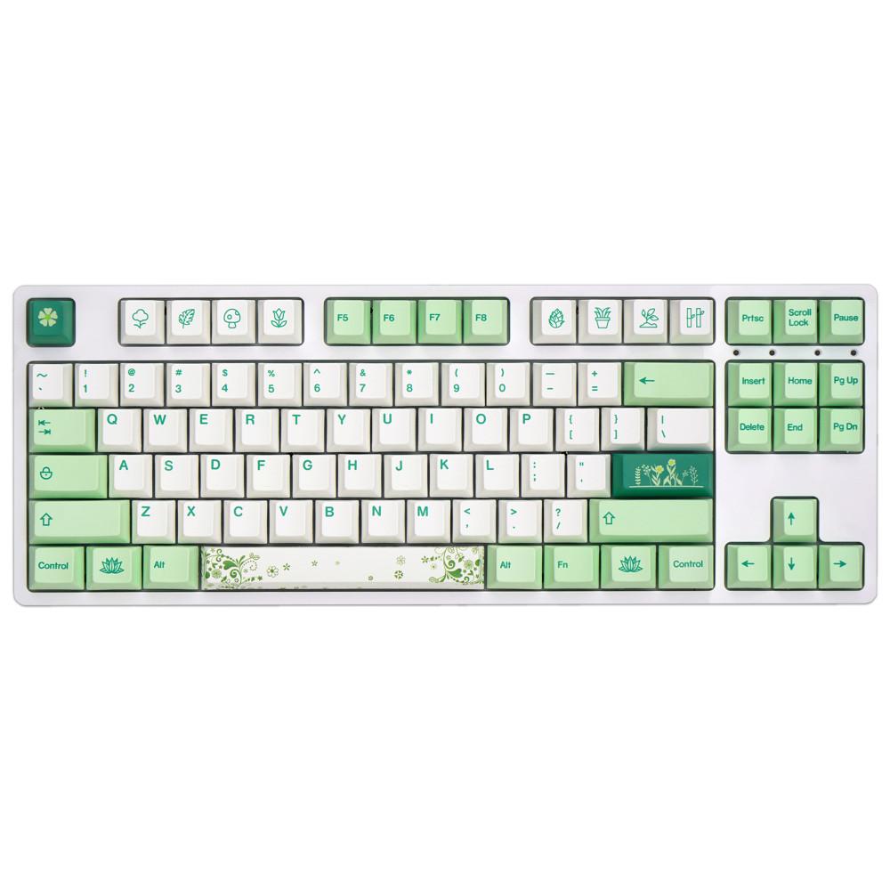 식물원 포지티브 그린 일본어 체리 PBT 키캡 한성 레오폴드 필코 키보드