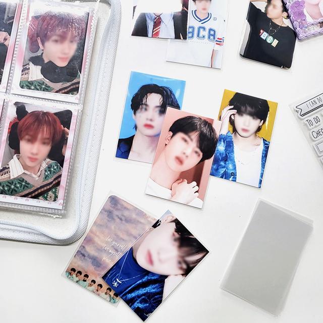 투명 하드 프리미엄 쫀쫀 카드슬리브 아이돌 포토카드 포카홀더 탑로더 opp