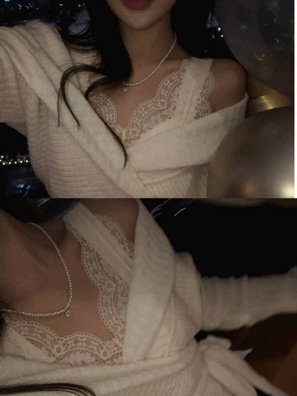 lace top CD 레이스탑가디건세트