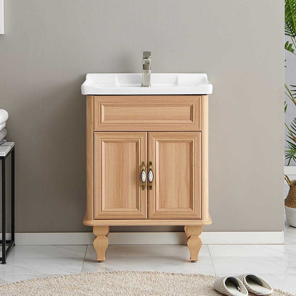 홈스월드 세면대 하부장 세트 60 욕실 세면기 간이 이동식 소형 미니