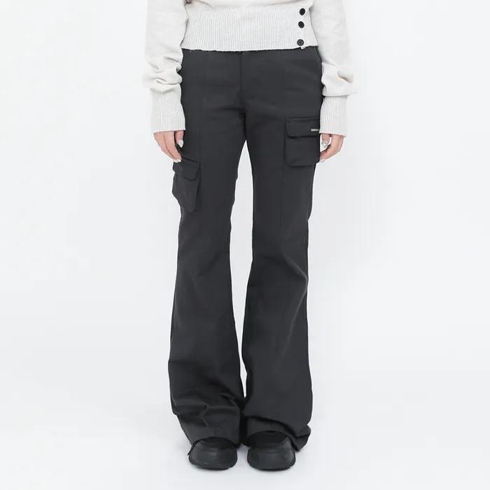 Line pocket cargo pants CHARCOAL