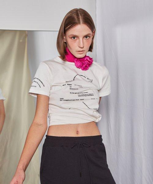 Lettering T-shirt (Ivory)