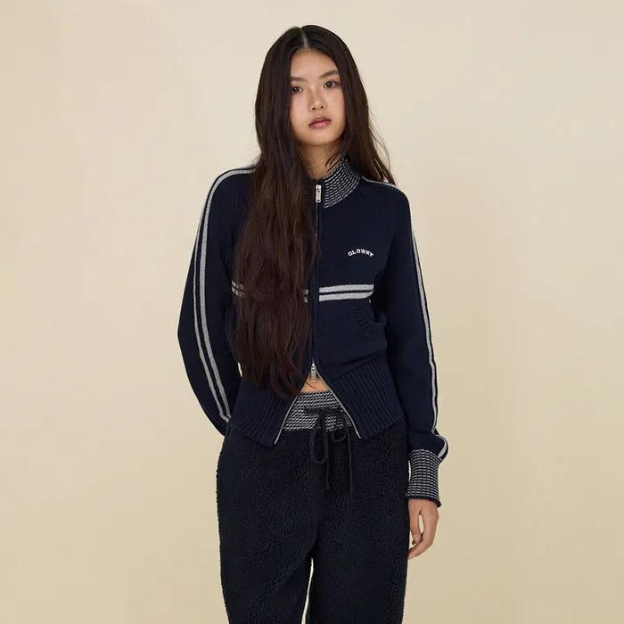 [예약배송] MOTION KNIT ZIP UP (NAVY)