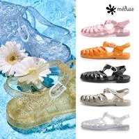 메듀즈 젤리슈즈 스트랩 샌들 블랙 레드 실버 글리터 9종택일