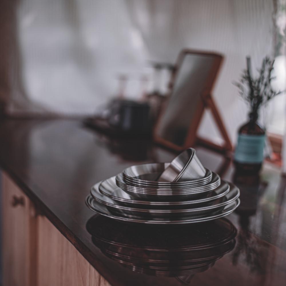 키녹스 캠핑 그릇 스텐 STS304J1 12P 4인용 식기세트