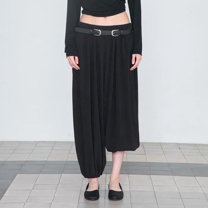 Wide Balloon Pants _ Black