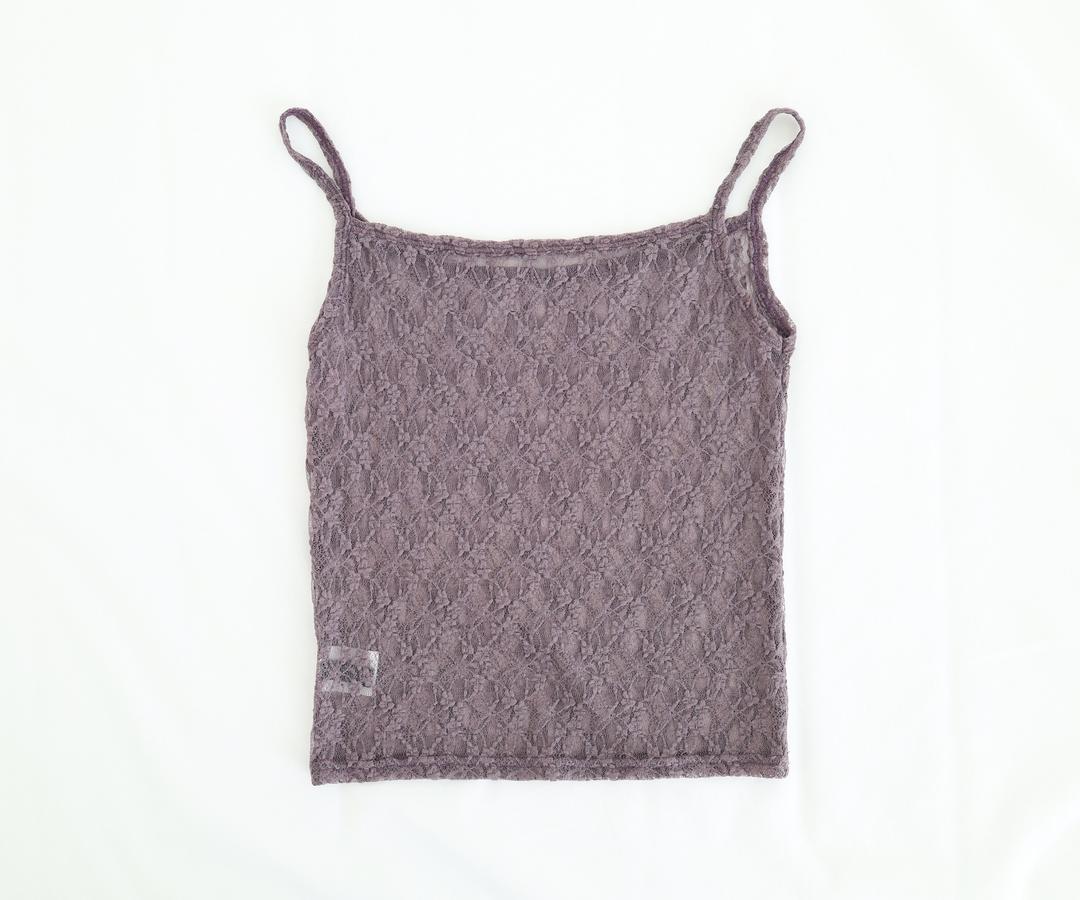 lila lace sleeveless