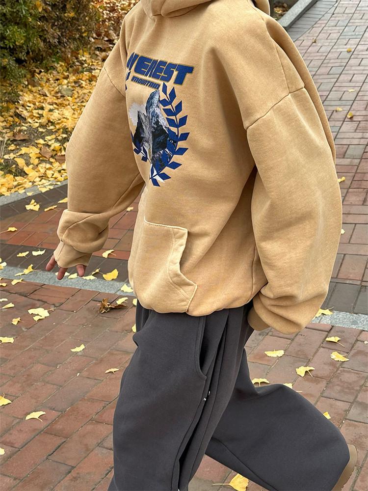 기모 에베레스트 후드티 (2color)