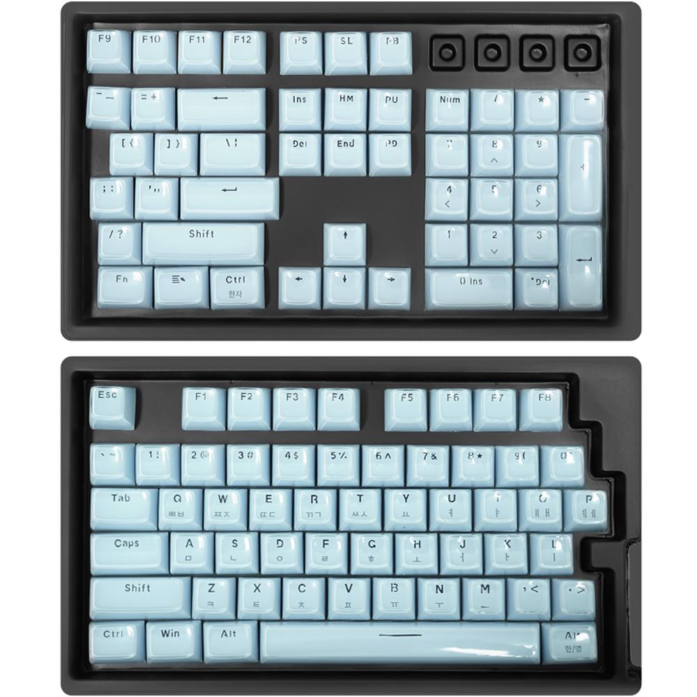 마이크로닉스 클라로 이중사출 크리스탈 클리어 104 키캡 유선키보드 : 셀럽커머스