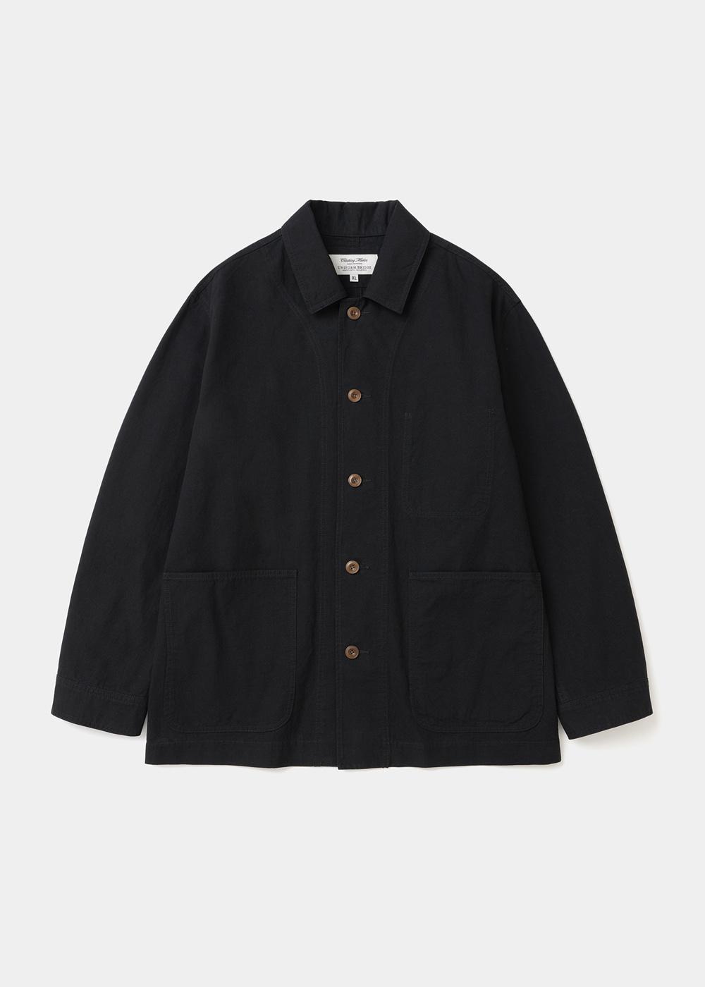 cotton coverall jacket black