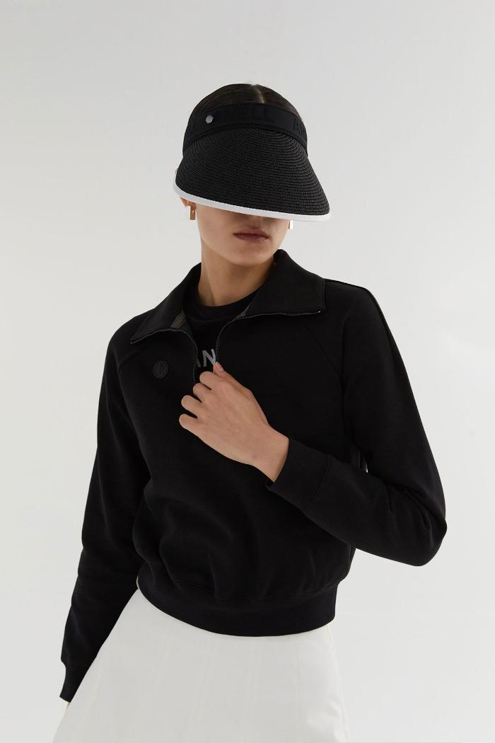 에어리 라운드 하프집업_블랙