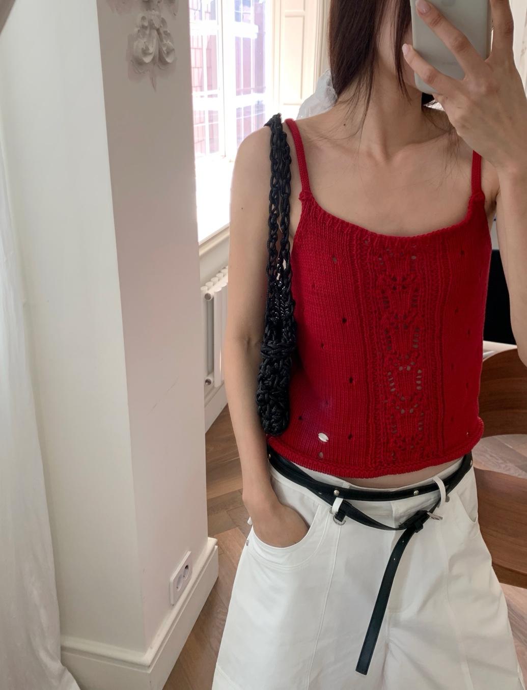 ribbed knit vest