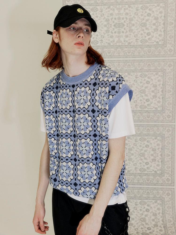 문수권세컨 그래니 스퀘어 오버사이즈 베스트 베리 페리