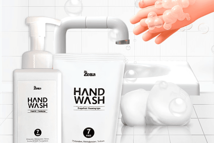 포밍항균 제타핸드워시 500mlx2+450mlx4 안심 손세정제