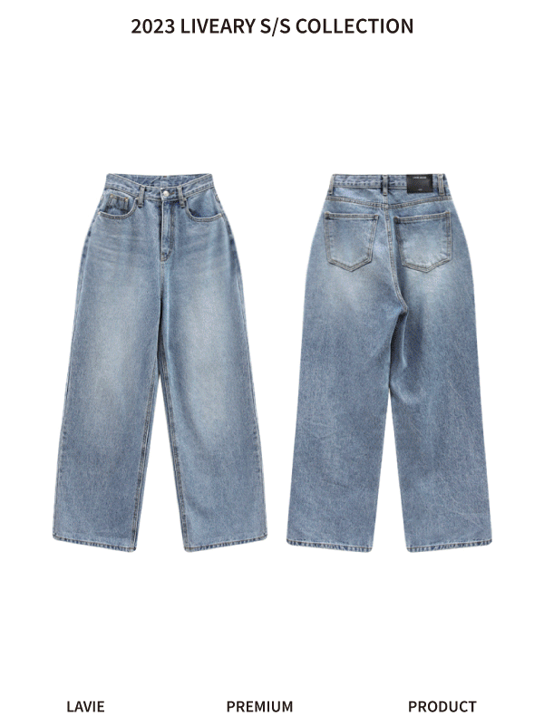 [MADE] 케이비 와이드 데님 (골반보정핏)