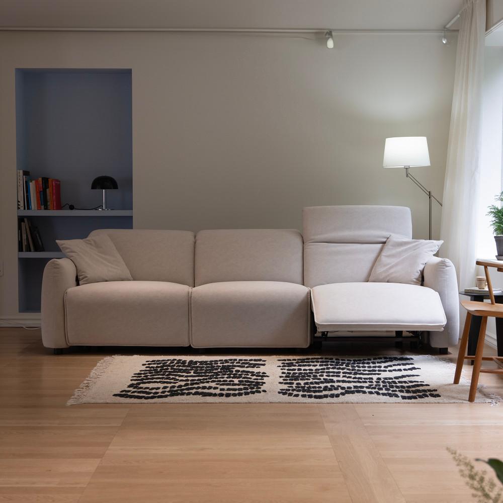 라떼 4인용 3인용 기능성 이지클린 발수 에코브릭 패브릭 전동 리클라이너 쏘랩 소파