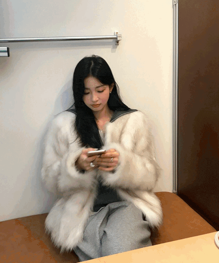 [겨울❄️/퍼자켓] 밍크 페이크퍼 보카시 자켓 코드 모찌