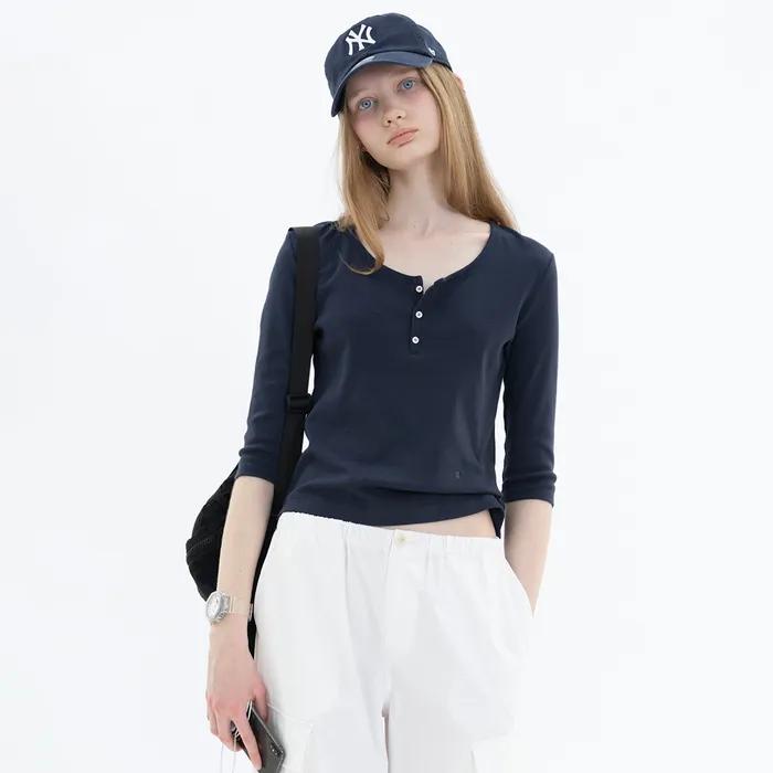 [12th] Zoe cotton t-shirt_navy
