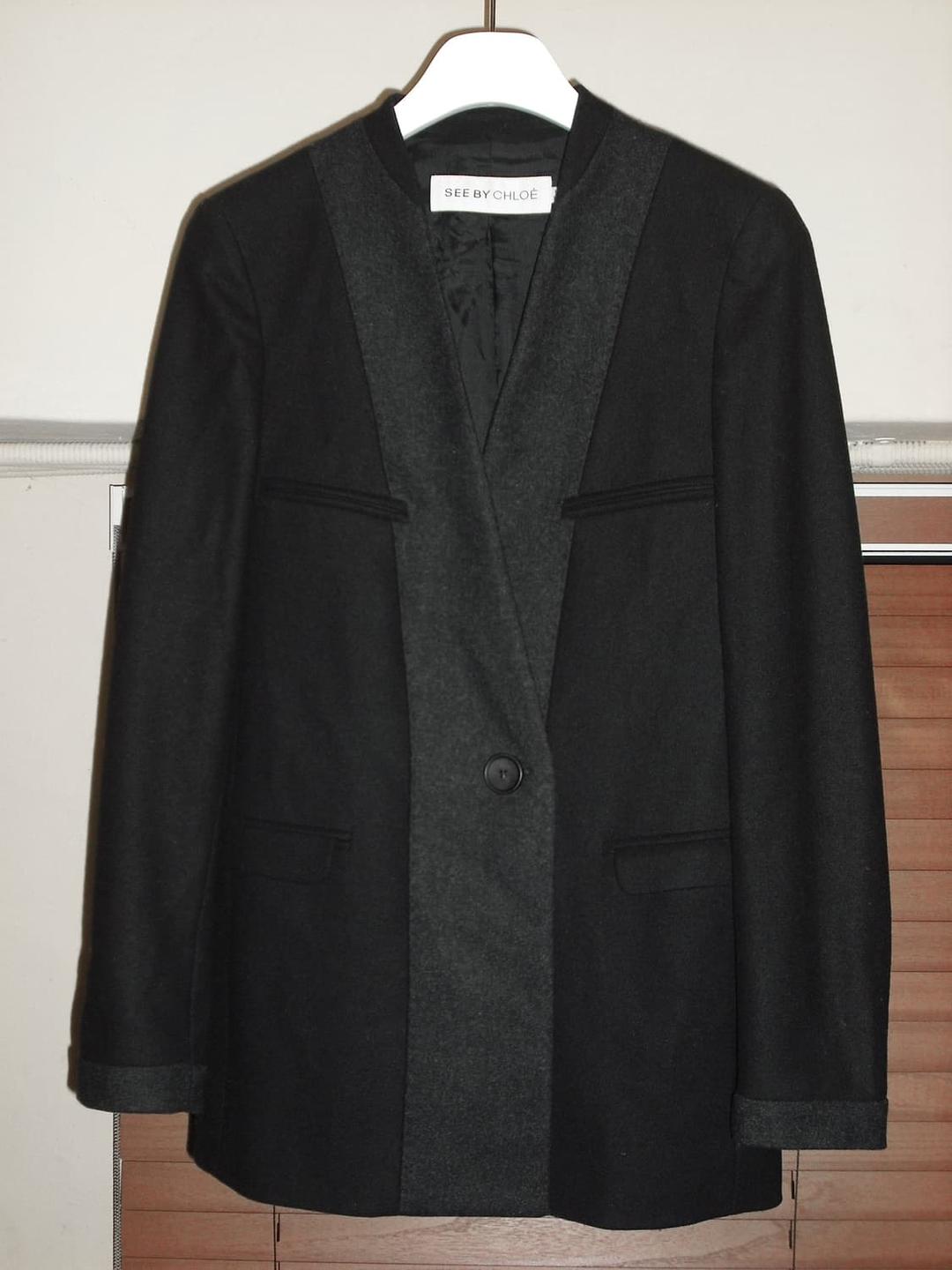 Wool Collarless Jacket | 후루츠패밀리