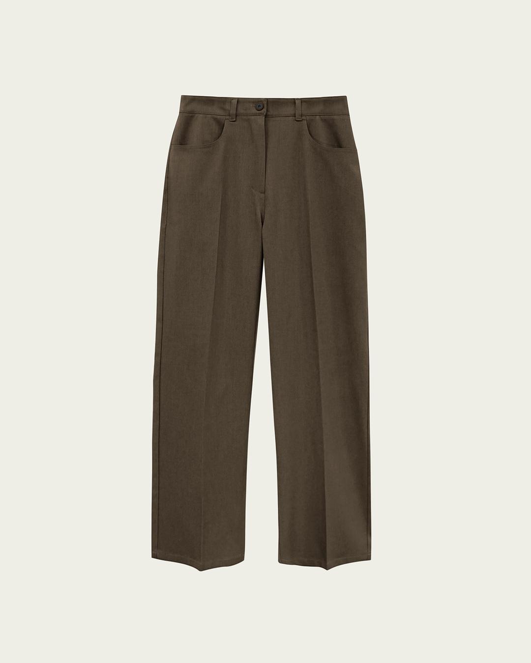 (2차) Bunt Slacks -  Brown