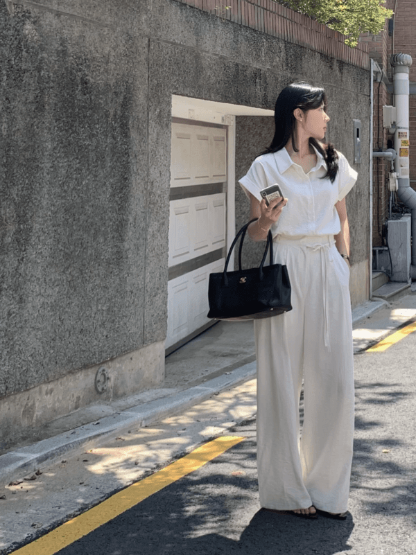 [Arete] Largo linen slacks