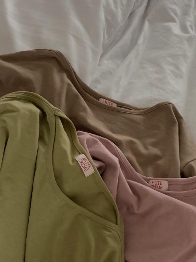 [MADE] 로우 보트넥 tee