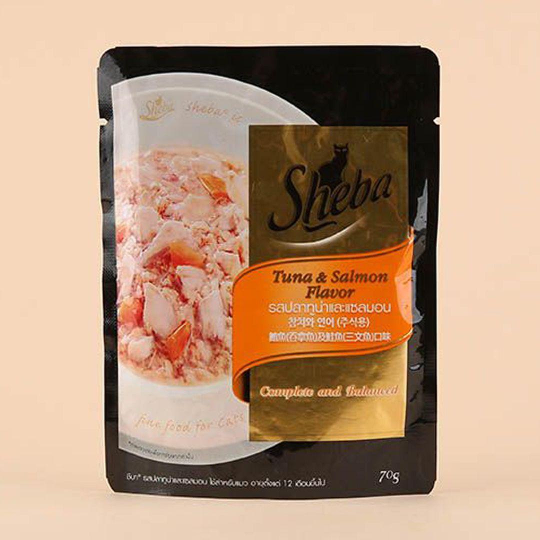 쉬바 캣 참치&연어 파우치 70g