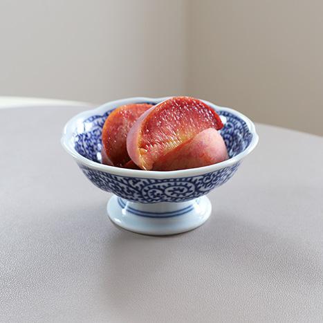 일본 도자기 굽볼 굽접시