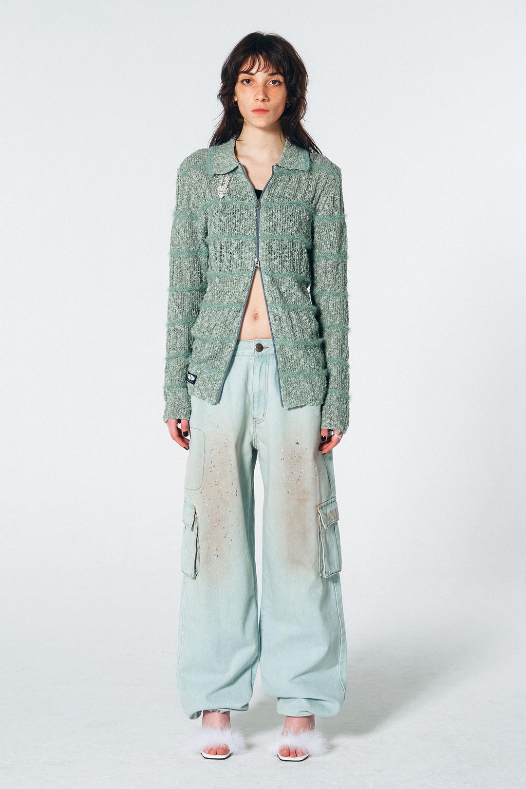 Acid Cargo Jogger Pants Dirty Wash