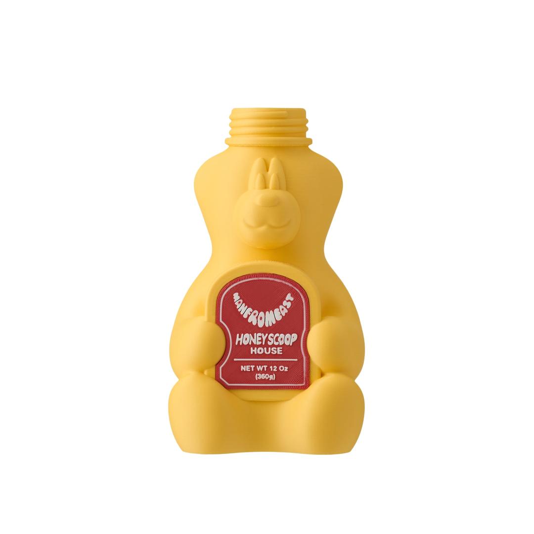 HONEY BEAR BOTTLE VASE YELLOW