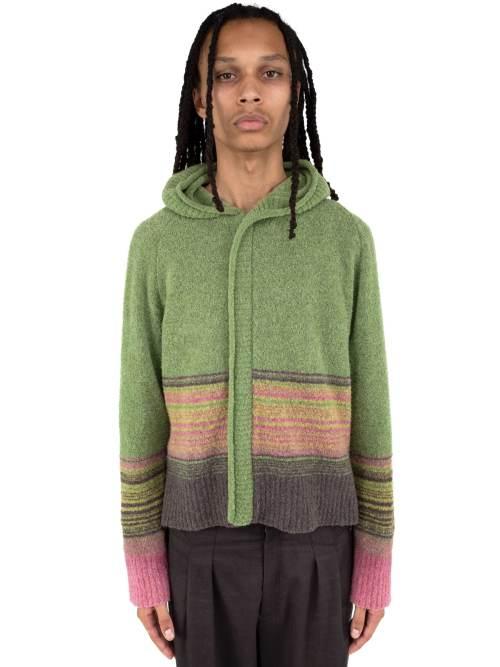 KETRA HOODIE GREEN TEA/ROSE STRIPES