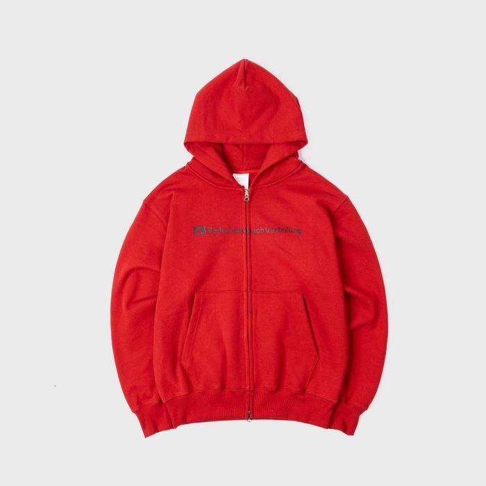 BFV CENTER LOGO ZIP HOODIE (RED)