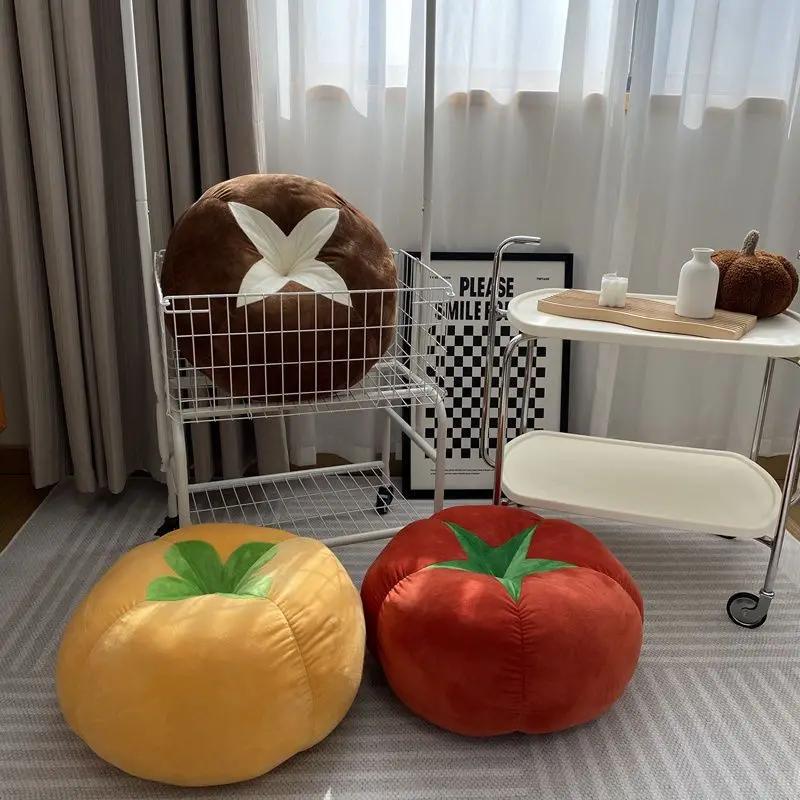 창의적인 야채 버섯 토마토 베개, 거실 소파 쿠션, 홈 데코, 자동차 침대, 등 쿠션, 귀여운 베개