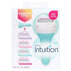 쉬크 인튜이션 버라이어티 에디션 리뉴얼 내추럴 제모기 그린 + 여분날 4종 세트