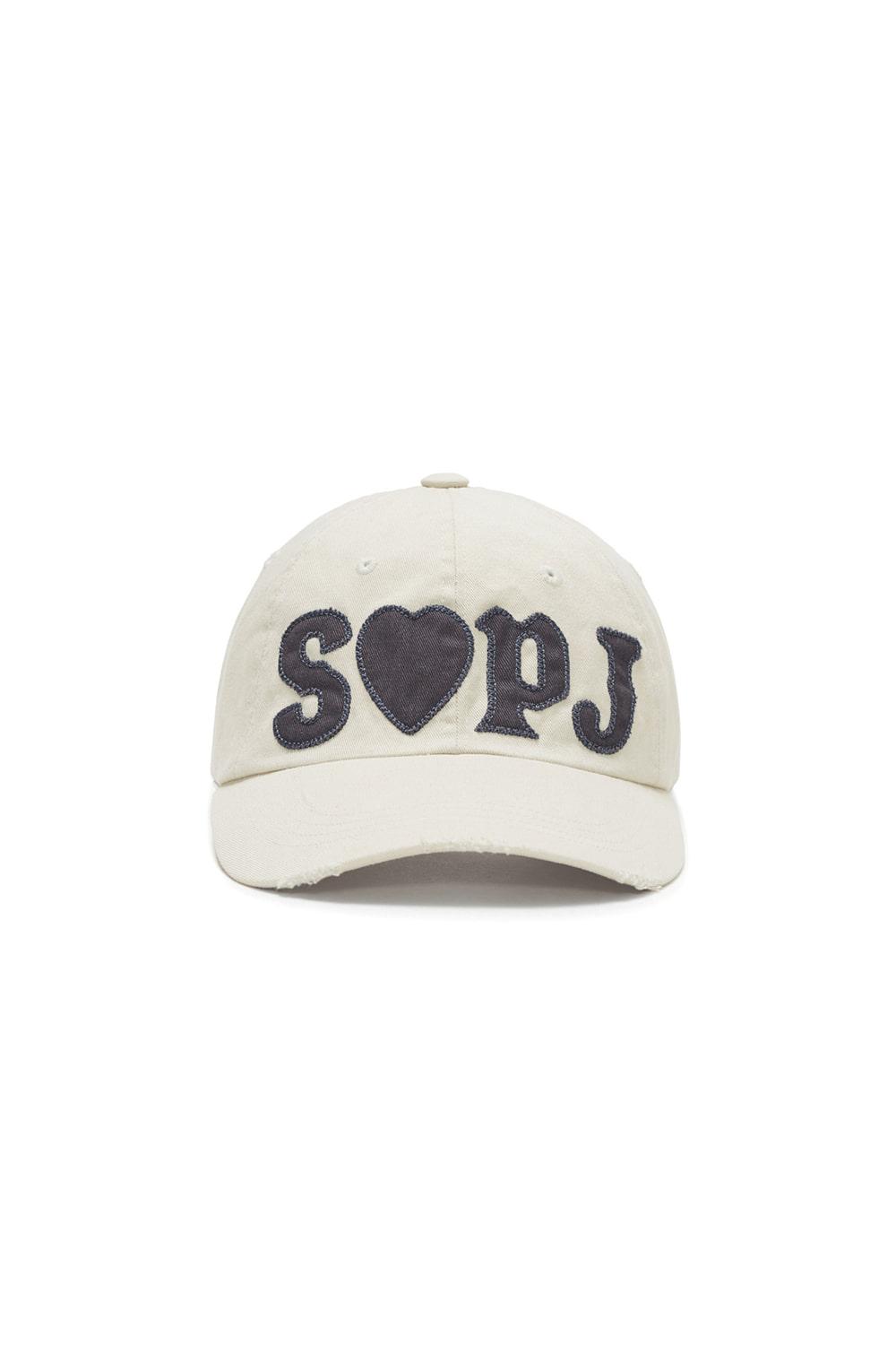 WASHED SBPJ PATCH CAP, CREAM