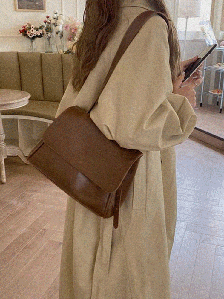 마그넷 빈티지 플립 토트 앤 숄더백