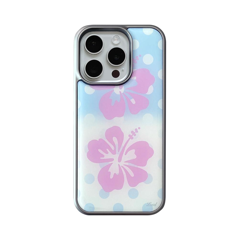 HIBI ALOHA PHONE CASE (epoxy, glass bumper)