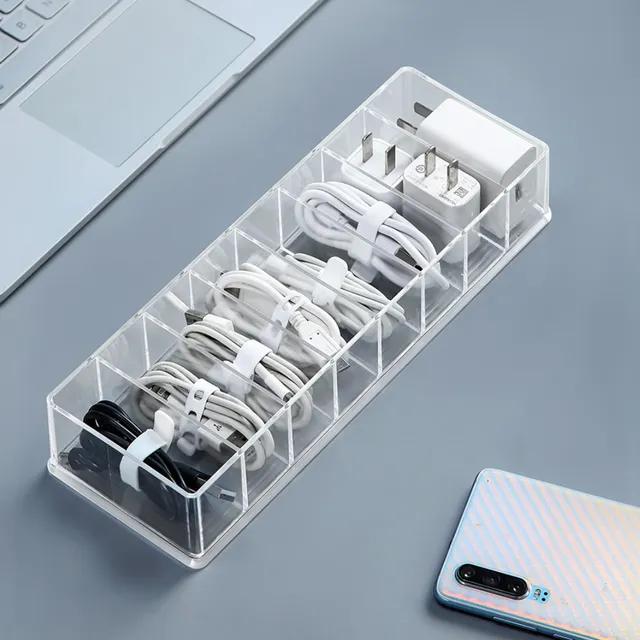 뒤죽박죽 엉켜있는 칸칸 케이블 정리함