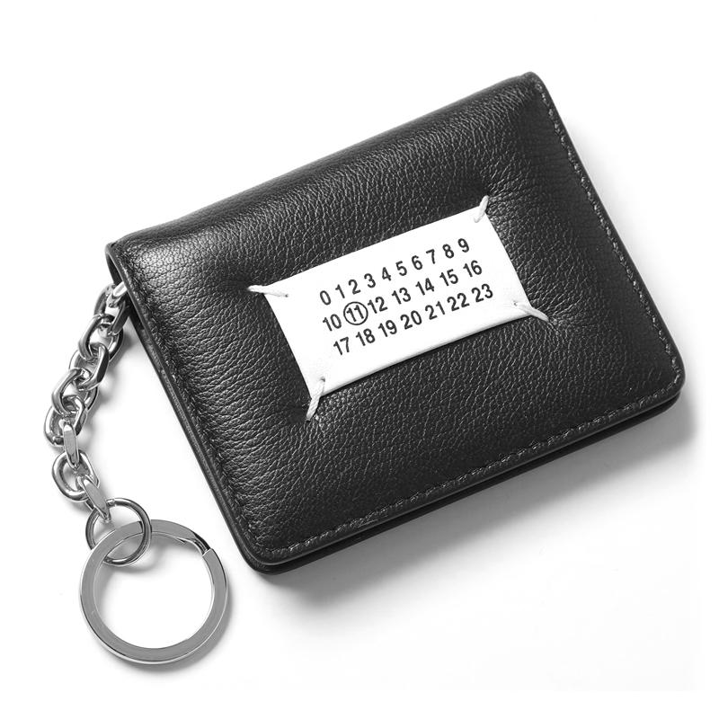 메종마르지엘라 넘버링 로고패치 키링 카드지갑 S56UI0128 블랙