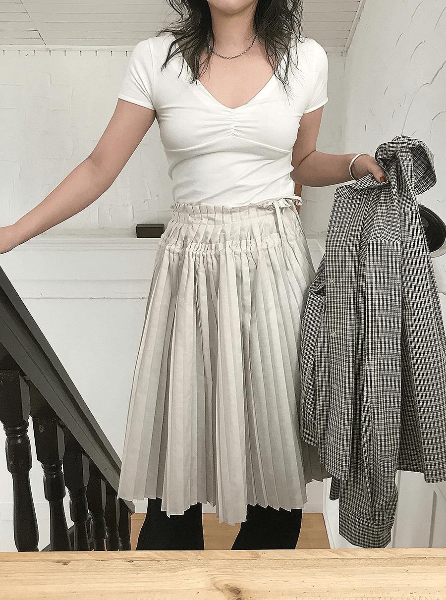 꼭사템* ODETTE PLEATS SKIRT (2COL)📍HIGH QUALITY