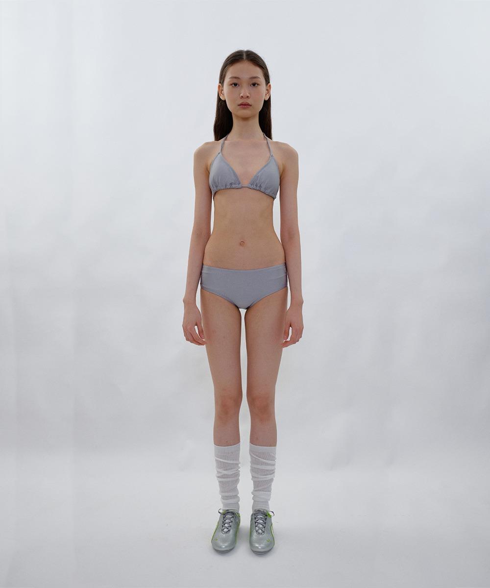Solid Triangle Bikini_Grey